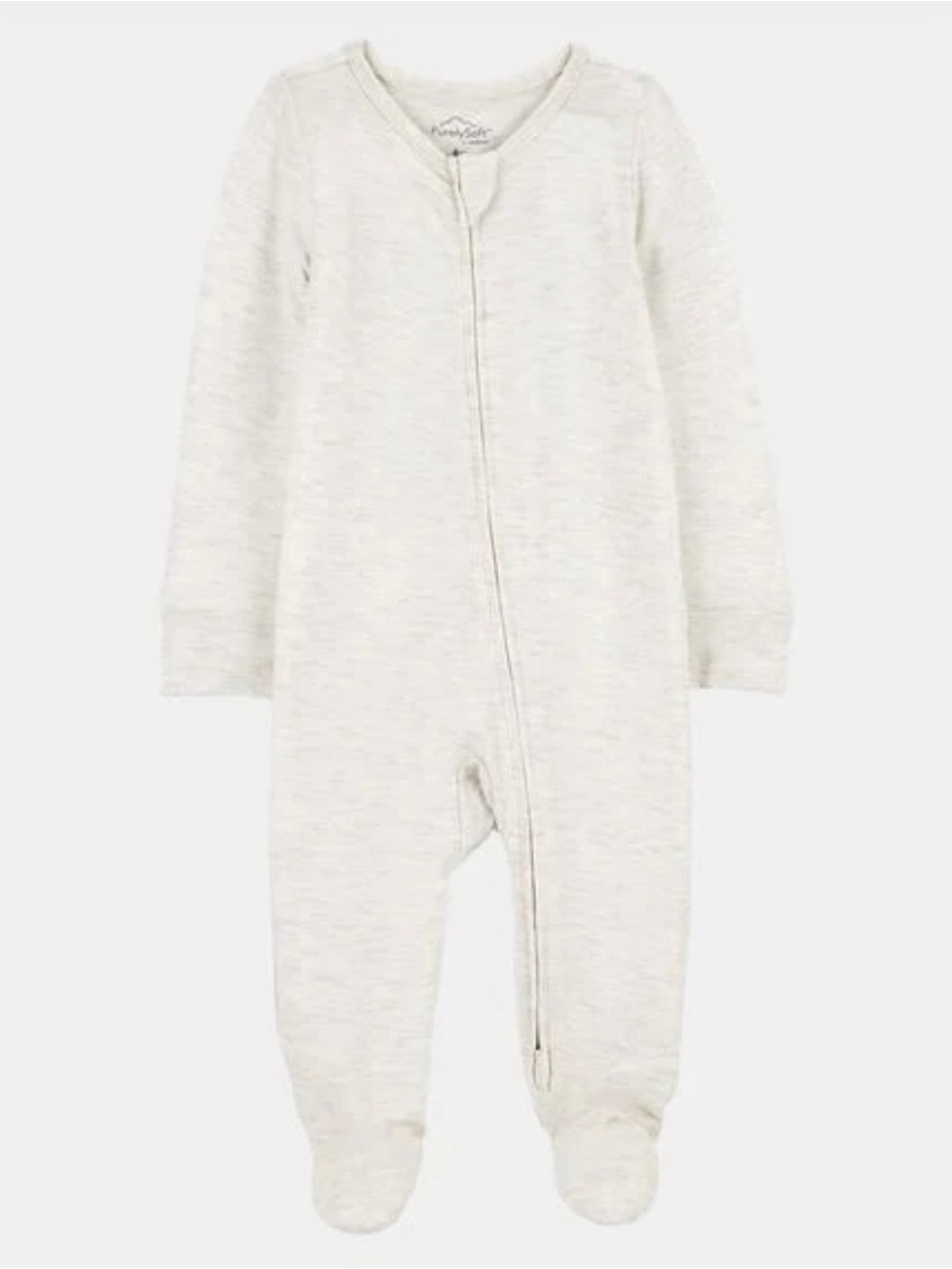 Carter's Cream Footed Baby One-Piece Zipper Romper 18m